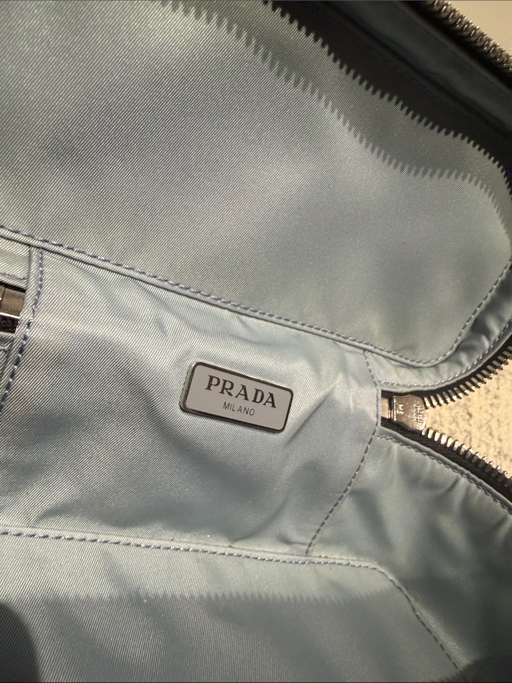 Prada Black Saffiano Leather Toiletry Bag with Top Handle - Picture 4 of 4